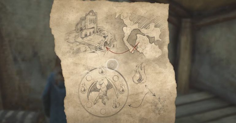 Карта Генриетты в квесте Гиппогриф укажет вам путь Hogwarts Legacy