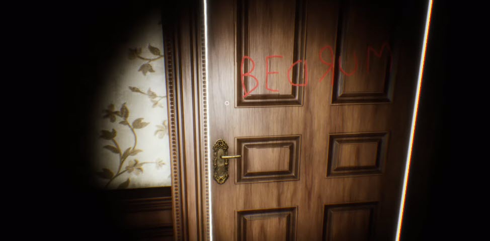 Дверь с надписью Bedrum