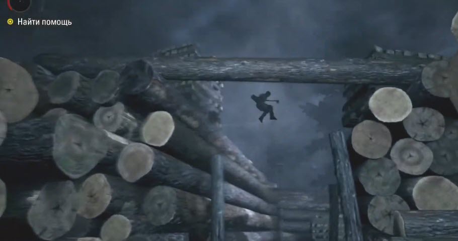 Человек прыгает на лесопилке Alan Wake Remastered