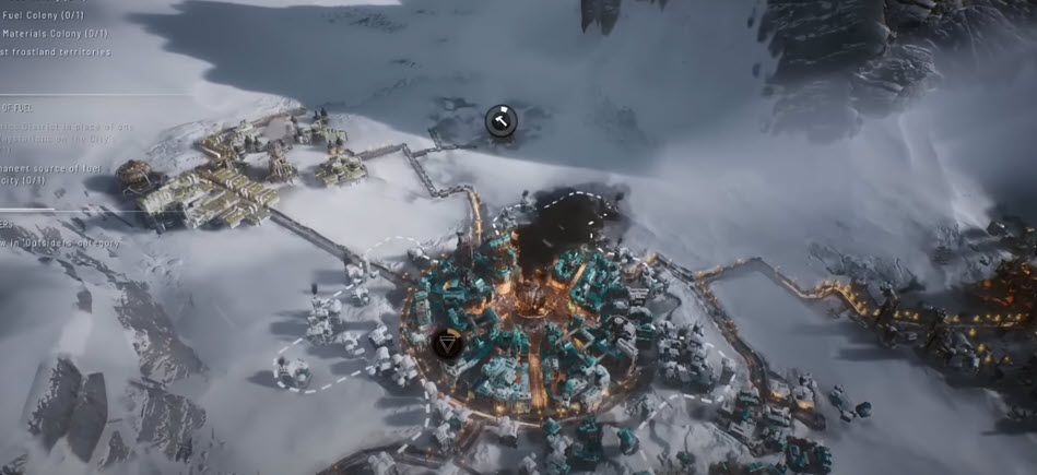 Город в Frostpunk 2