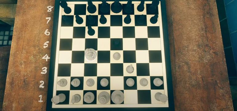 Расстановка шахмат в ALUMNI - Escape Room Adventure