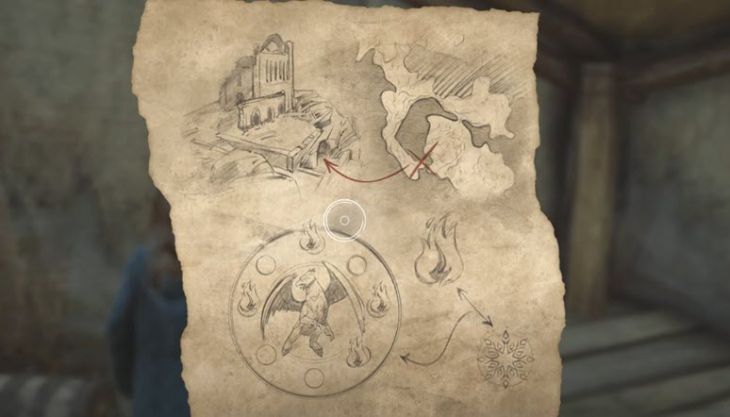 Карта Генриетты в квесте Гиппогриф укажет вам путь Hogwarts Legacy